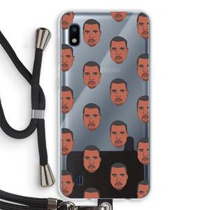 CaseCompany Kanye Call Me℃: Samsung Galaxy A10 Transparant Hoesje met koord