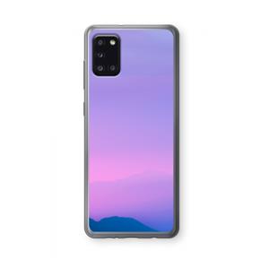 CaseCompany Sunset pastel: Samsung Galaxy A31 Transparant Hoesje