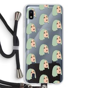 CaseCompany King Kylie: Samsung Galaxy A10 Transparant Hoesje met koord