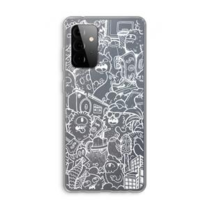 CaseCompany Vexx City #2: Samsung Galaxy A72 Transparant Hoesje