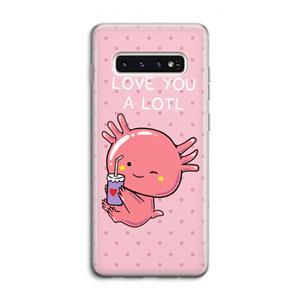 CaseCompany Love You A Lotl: Samsung Galaxy S10 4G Transparant Hoesje