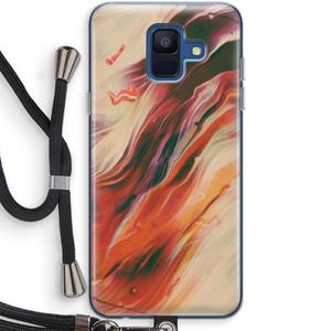 CaseCompany Forgotten Lands: Samsung Galaxy A6 (2018) Transparant Hoesje met koord