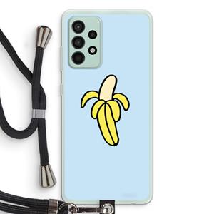 CaseCompany Banana: Samsung Galaxy A52s 5G Transparant Hoesje met koord