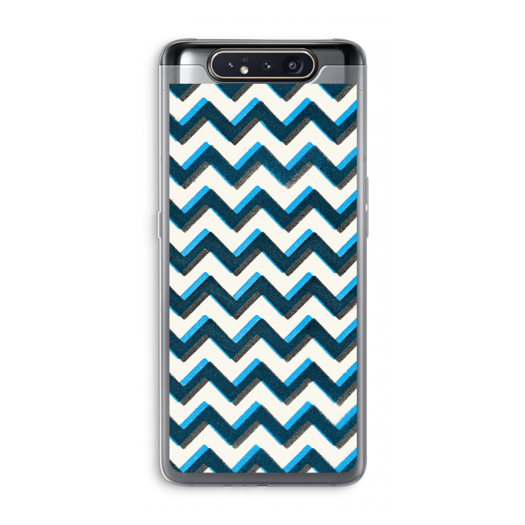 CaseCompany Onderbroken lijn: Samsung Galaxy A80 Transparant Hoesje