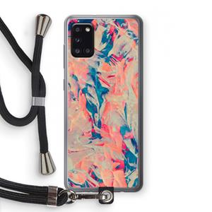 CaseCompany Alone: Samsung Galaxy A31 Transparant Hoesje met koord