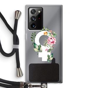 CaseCompany Venus: Samsung Galaxy Note 20 Ultra / Note 20 Ultra 5G Transparant Hoesje met koord