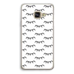 CaseCompany Wimpers: Samsung Galaxy A3 (2016) Transparant Hoesje