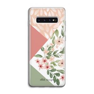 CaseCompany Sweet heaven geometrics: Samsung Galaxy S10 4G Transparant Hoesje