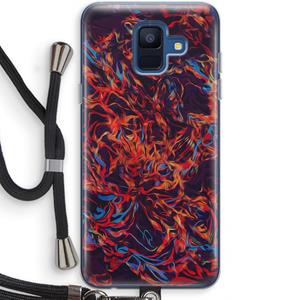 CaseCompany Lucifer: Samsung Galaxy A6 (2018) Transparant Hoesje met koord