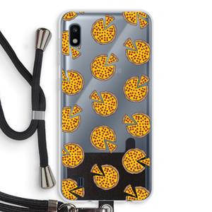 CaseCompany You Had Me At Pizza: Samsung Galaxy A10 Transparant Hoesje met koord