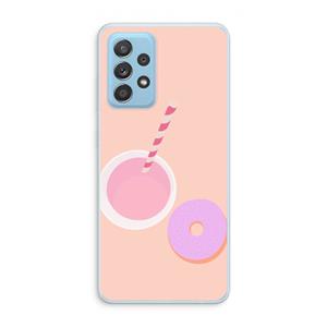 CaseCompany Donut: Samsung Galaxy A73 Transparant Hoesje