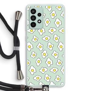 CaseCompany Spiegeleitjes: Samsung Galaxy A52s 5G Transparant Hoesje met koord