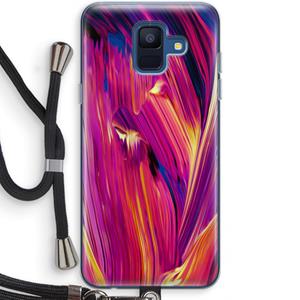 CaseCompany Phoenix: Samsung Galaxy A6 (2018) Transparant Hoesje met koord