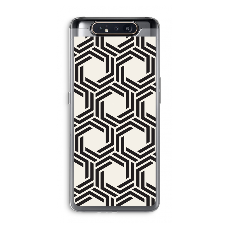 CaseCompany Geometrisch patroon: Samsung Galaxy A80 Transparant Hoesje