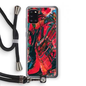 CaseCompany Endless Descent: Samsung Galaxy A31 Transparant Hoesje met koord