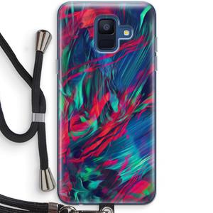 CaseCompany Pilgrims Of The Sea: Samsung Galaxy A6 (2018) Transparant Hoesje met koord