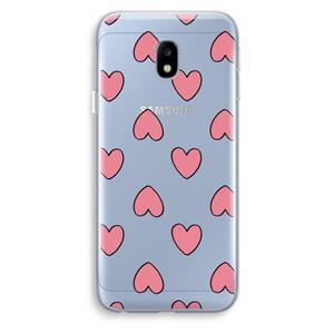 CaseCompany Ondersteboven verliefd: Samsung Galaxy J3 (2017) Transparant Hoesje