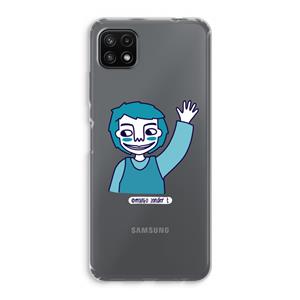 CaseCompany Zwaai: Samsung Galaxy A22 5G Transparant Hoesje