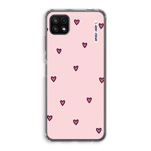 CaseCompany Hartjes: Samsung Galaxy A22 5G Transparant Hoesje