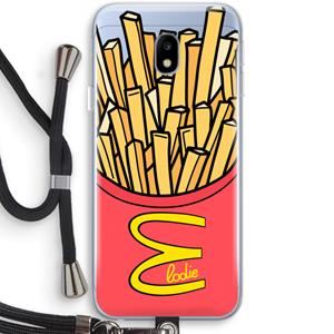 CaseCompany McElodie: Samsung Galaxy J3 (2017) Transparant Hoesje met koord