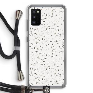 CaseCompany Terrazzo N°14: Samsung Galaxy A41 Transparant Hoesje met koord