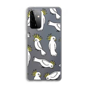 CaseCompany Papegaai: Samsung Galaxy A72 Transparant Hoesje