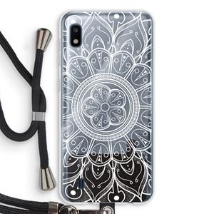 CaseCompany Roses Are Red: Samsung Galaxy A10 Transparant Hoesje met koord