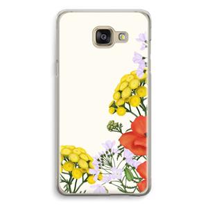 CaseCompany Wilde bloemen: Samsung Galaxy A5 (2016) Transparant Hoesje