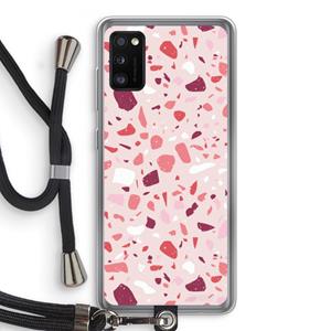 CaseCompany Terrazzo N°15: Samsung Galaxy A41 Transparant Hoesje met koord