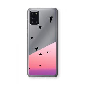 CaseCompany Fly away: Samsung Galaxy A31 Transparant Hoesje