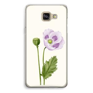 CaseCompany Purple poppy: Samsung Galaxy A5 (2016) Transparant Hoesje