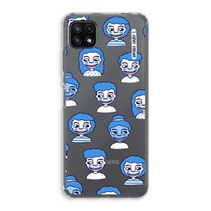 CaseCompany Gezichtjes: Samsung Galaxy A22 5G Transparant Hoesje