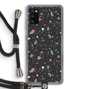 CaseCompany Terrazzo N°16: Samsung Galaxy A41 Transparant Hoesje met koord