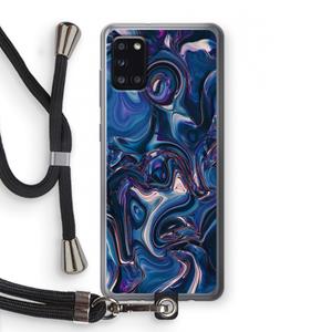 CaseCompany Mirrored Mirage: Samsung Galaxy A31 Transparant Hoesje met koord