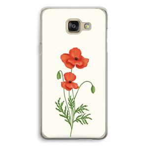 CaseCompany Red poppy: Samsung Galaxy A5 (2016) Transparant Hoesje