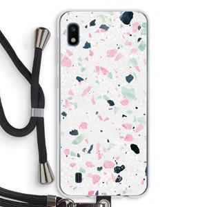 CaseCompany Terrazzo N°3: Samsung Galaxy A10 Transparant Hoesje met koord