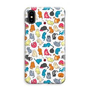 CaseCompany Kleurrijke katten: iPhone XS Max Volledig Geprint Hoesje