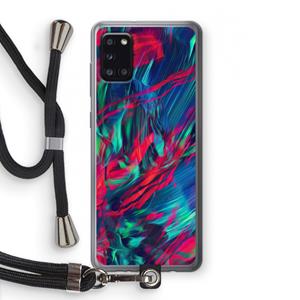 CaseCompany Pilgrims Of The Sea: Samsung Galaxy A31 Transparant Hoesje met koord