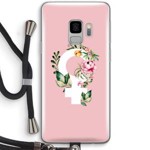 CaseCompany Venus: Samsung Galaxy S9 Transparant Hoesje met koord