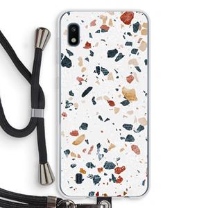 CaseCompany Terrazzo N°4: Samsung Galaxy A10 Transparant Hoesje met koord