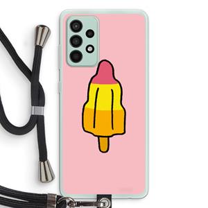 CaseCompany Raketijsje: Samsung Galaxy A52s 5G Transparant Hoesje met koord