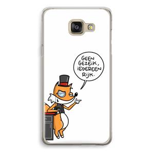 CaseCompany Geen Gezeik: Samsung Galaxy A5 (2016) Transparant Hoesje