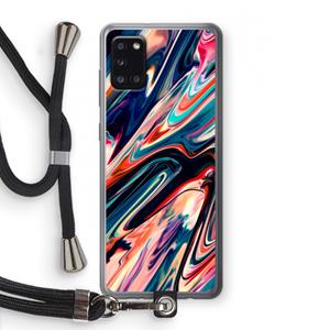 CaseCompany Quantum Being: Samsung Galaxy A31 Transparant Hoesje met koord