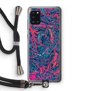 CaseCompany Sleeping Dreams: Samsung Galaxy A31 Transparant Hoesje met koord