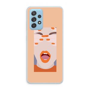 CaseCompany Surprise: Samsung Galaxy A73 Transparant Hoesje