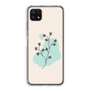 CaseCompany Love your petals: Samsung Galaxy A22 5G Transparant Hoesje