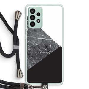 CaseCompany Combinatie marmer: Samsung Galaxy A52s 5G Transparant Hoesje met koord