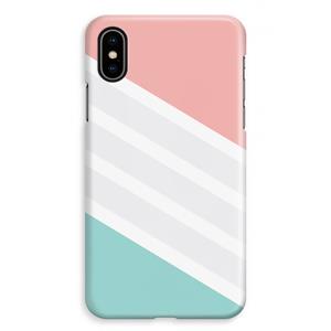 CaseCompany Strepen pastel: iPhone XS Max Volledig Geprint Hoesje