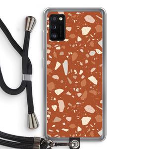 CaseCompany Terrazzo N°22: Samsung Galaxy A41 Transparant Hoesje met koord