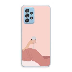 CaseCompany Wine: Samsung Galaxy A73 Transparant Hoesje